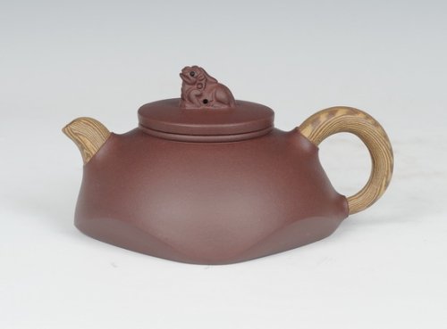 朱陶军紫砂壶 四方切角 