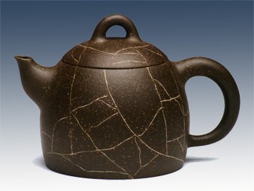 陈焱紫砂壶 冰纹秦权 