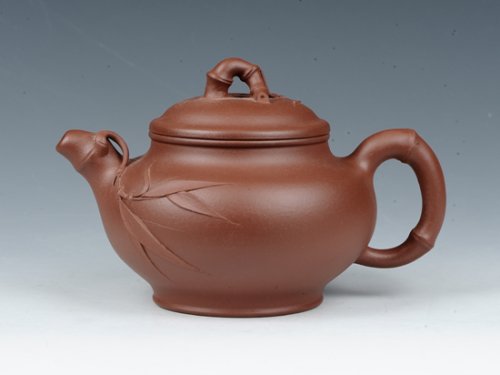 朱大伟紫砂壶 竹节掇只 