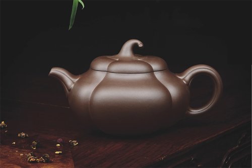 王奋良紫砂壶 海棠壶 
