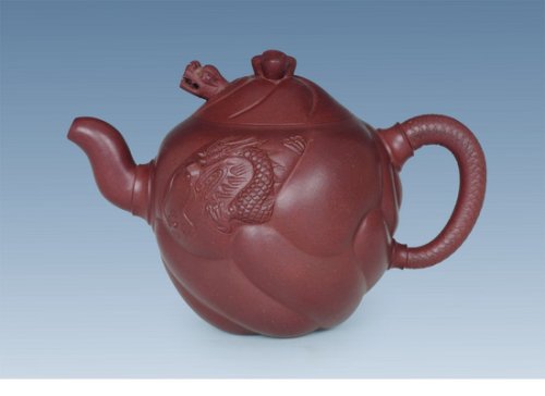 刘建强紫砂壶 鱼化龙5 
