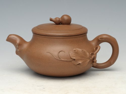 邹健紫砂壶 宝葫芦 