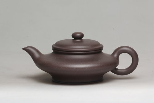 应卫琴紫砂壶 虚扁 
