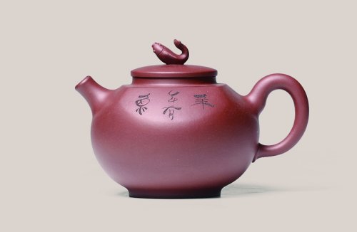 顾婷紫砂壶 年年有余 