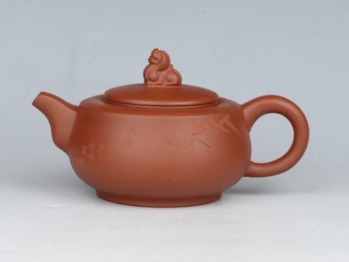 潘雪峰紫砂壶 狮尊  容量：200cc  泥料：小红泥 