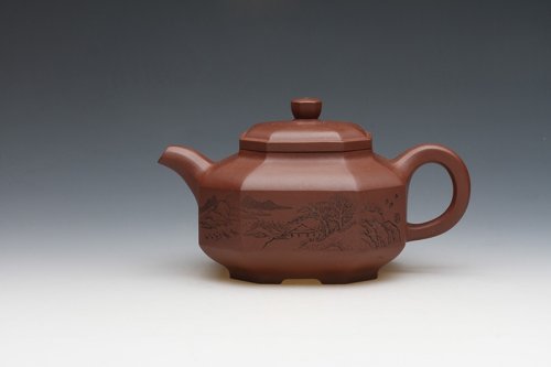 史金妹紫砂壶 八方侧角壶 