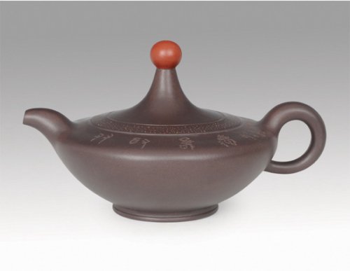 尹建平紫砂壶 滴水之恩  徐秉言 紫泥 