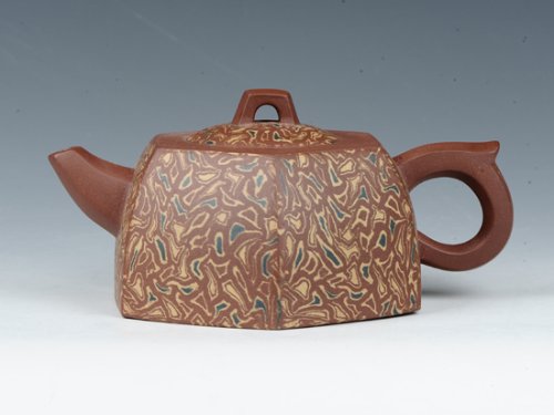 朱大伟紫砂壶 矮六方井栏 