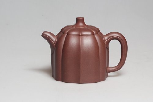 王洪星紫砂壶 筋纹秦权 