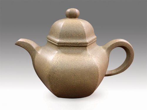 刘成果紫砂壶 六方掇球 