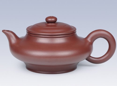 周惠初紫砂壶 大红袍水扁 