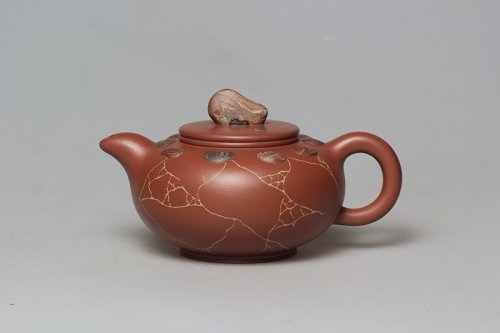 范建荣紫砂壶 喜石景 