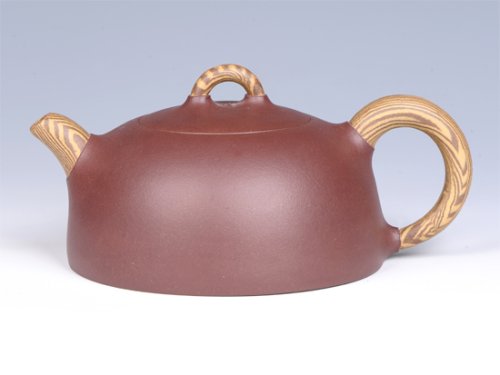 曾红清紫砂壶 - 绞泥半月 - 