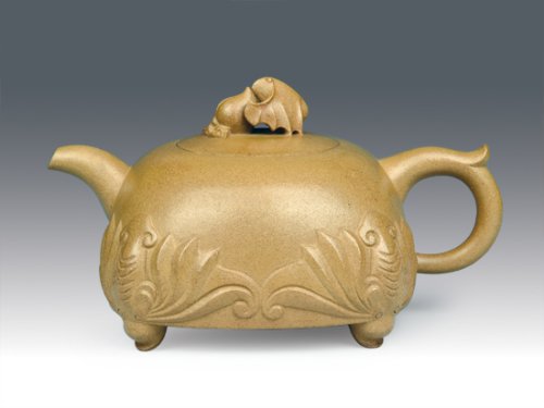 冯盘军紫砂壶 五福捧寿 