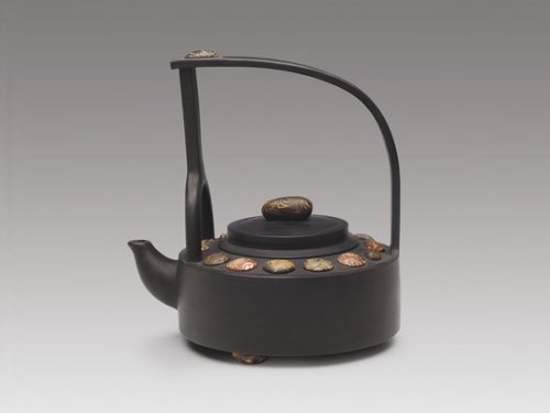 许敏芳紫砂壶 雨花提梁 