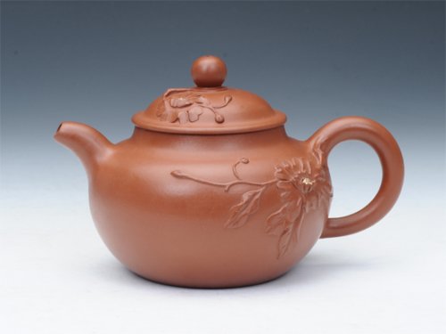 周薇紫砂壶 菊花 