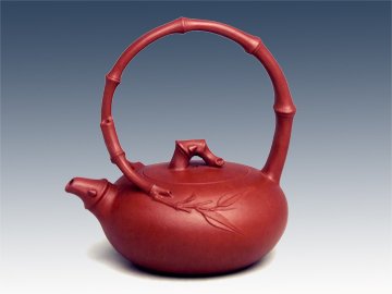 史志鹏紫砂壶 知足提梁 