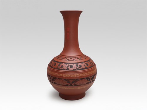 董建平紫砂壶 花瓶 