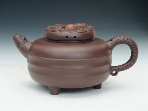 崔允杰紫砂壶 双龙戏珠 