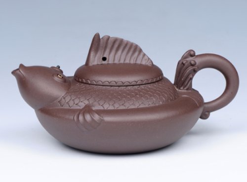 周惠初紫砂壶 连年有余 