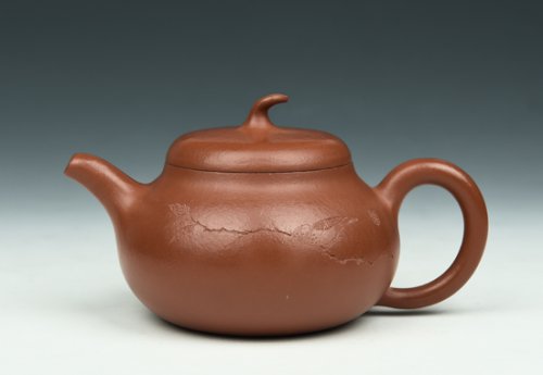 吴欢(大)紫砂壶 矮茄段 