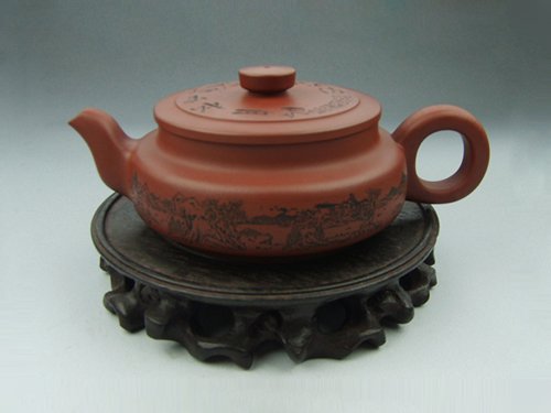 周亚琴紫砂壶 卧轮圆 