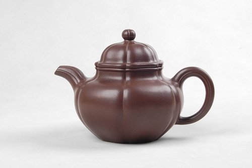 张红华紫砂壶 葵掇球 