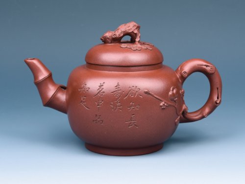 张丽妹紫砂壶 混方松竹梅 