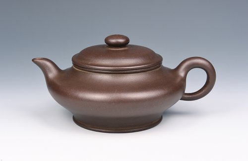 江建群紫砂壶 高虚扁 