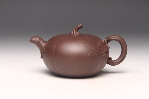 朱斌紫砂壶 小金瓜 