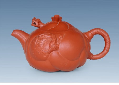 刘建强紫砂壶 鱼化龙6 