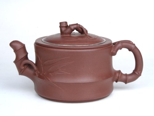 陈珍华紫砂壶 中竹段  容量：450CC  泥料： 拼朱泥 