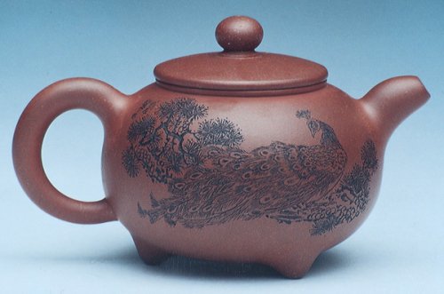 汪成友紫砂壶 三脚朴玉 