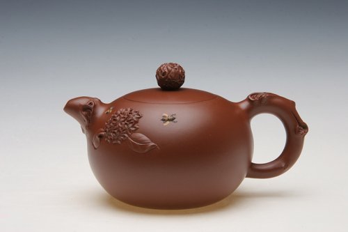 范建荣紫砂壶 绣球花 