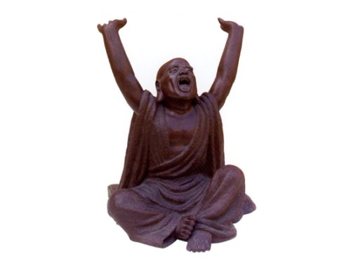 吴青紫砂壶 伸腰罗汉作者：高级工艺师吴克强 