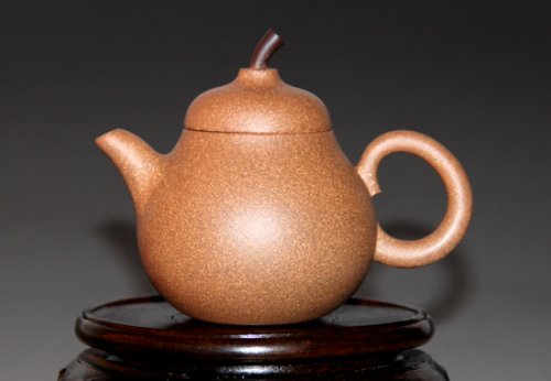 张芳紫砂壶 梨形壶 