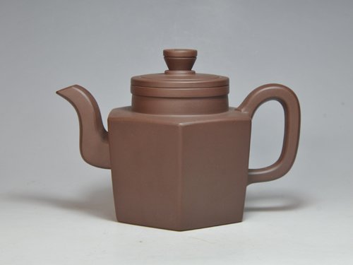 吴祥大紫砂壶  大彬壶  400CC  拼紫泥 