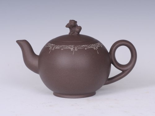 杨春根紫砂壶 狮球 