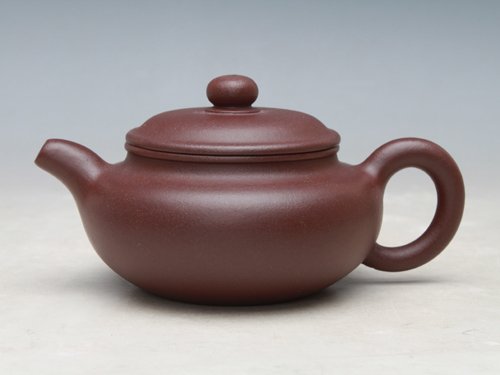 眭龙俊紫砂壶 石黄仿古 