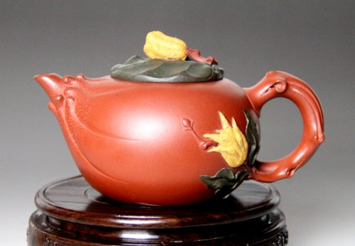 张芳紫砂壶 佛手 
