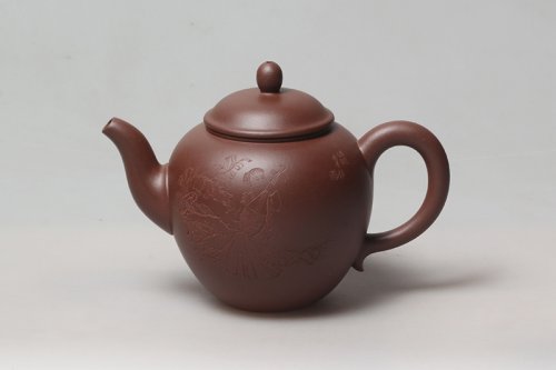 顾建芬紫砂壶 美人肩 