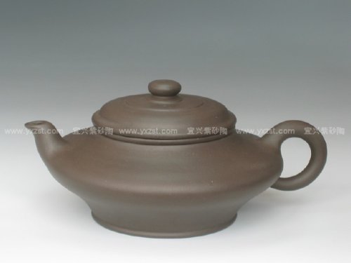 公司紫砂壶 虚扁壶 