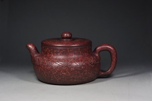 彭耀年紫砂壶 彭年金砂纳底汤婆壶 