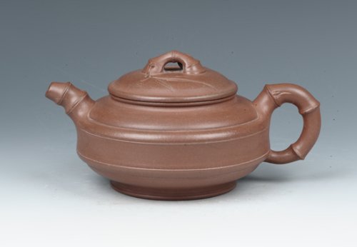 戴建明紫砂壶 双线竹鼓 