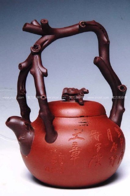 尹仲君紫砂壶 东坡提梁壶 