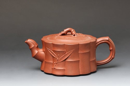 吴幼波紫砂壶 君风十二竹 