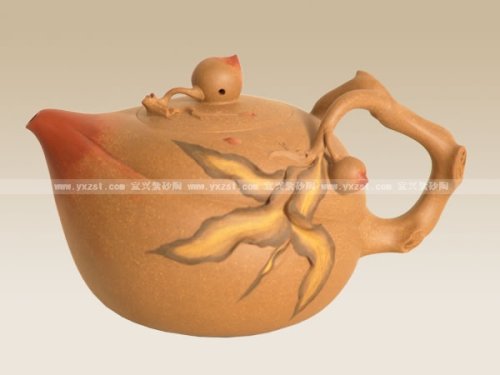 桑黎兵紫砂壶 寿桃 