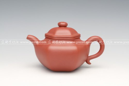 范利英紫砂壶 六角莲子 