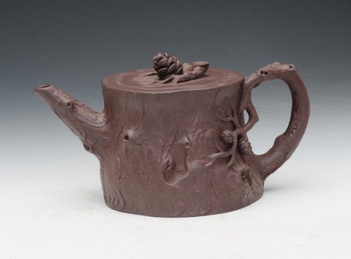 陈伟强紫砂壶 松段 