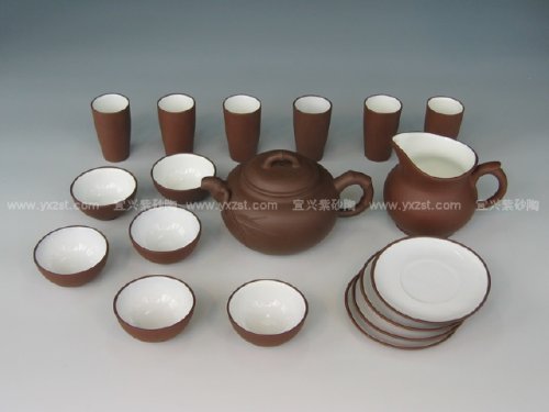 公司紫砂壶 十八头茶具 